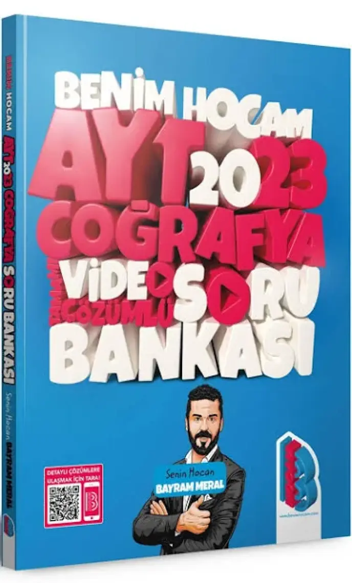Benim Hocam Yayınları  AYT 2023 Coğrafya Tamamı Video Çözümlü Soru Bankası