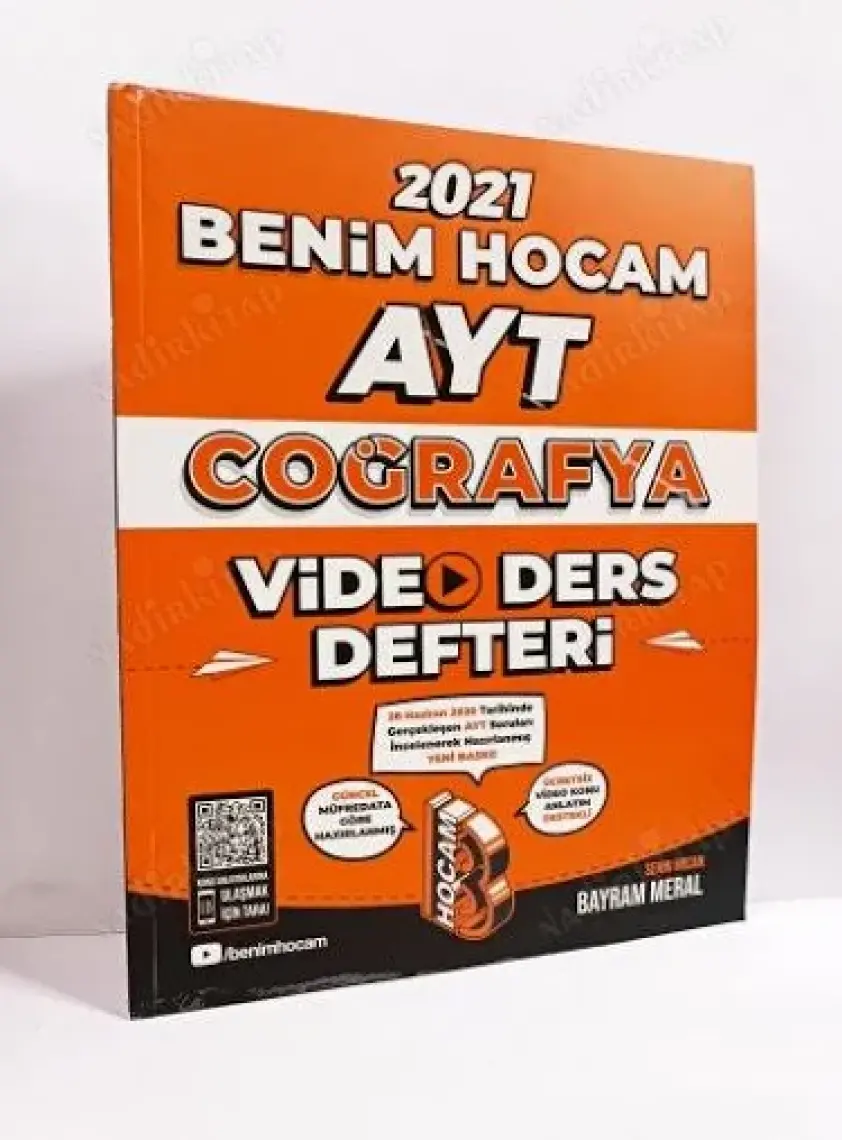 Benim Hocam Yayınları AYT 2022 Coğrafya Video Ders Defteri