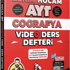 Benim Hocam Yayınları AYT 2022 Coğrafya Video Ders Defteri
