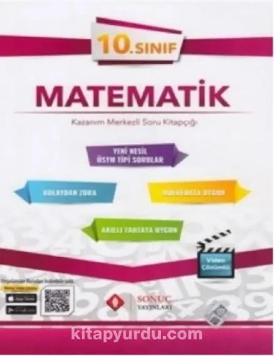 Sonuç Yayınları  10.Sınıf Matematik Kazanım Merkezli Soru Kitapçığı Seti