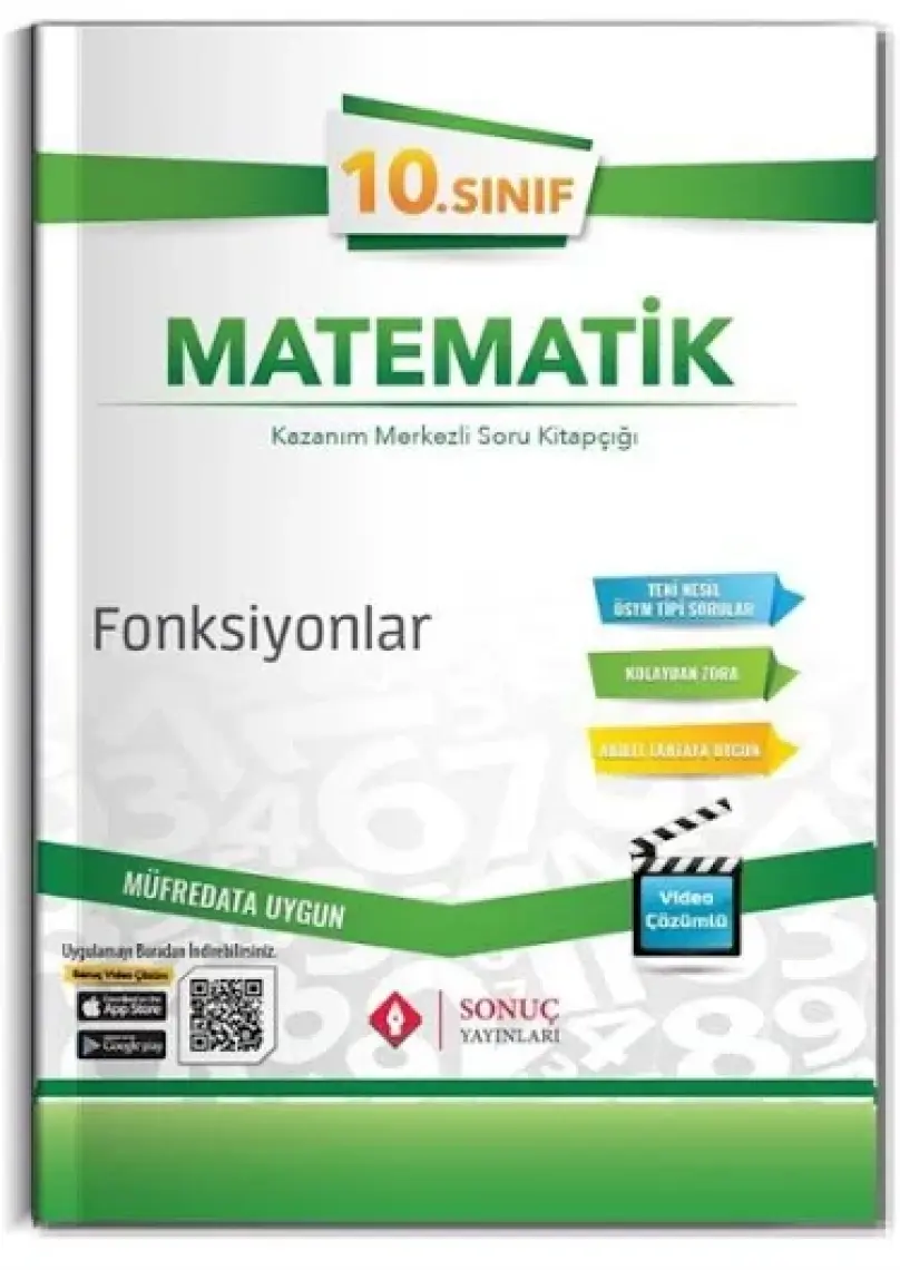 Sonuç Yayınları  10.Sınıf Matematik Kazanım Merkezli Soru Kitapçığı Seti