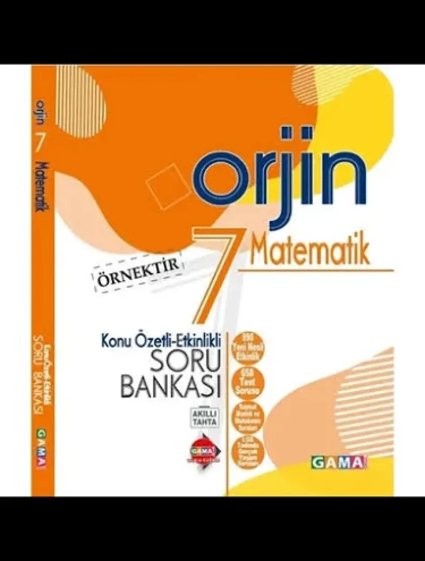 Gama Yayınları 7. Sınıf OrjinMatematik Konu Özetli Soru Bankası