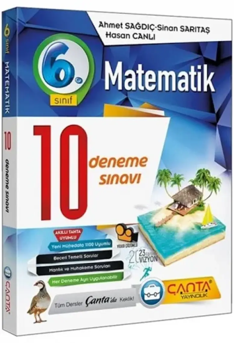 Çanta Yayınları 6.Sınıf Matematik 10 Deneme Sınavı