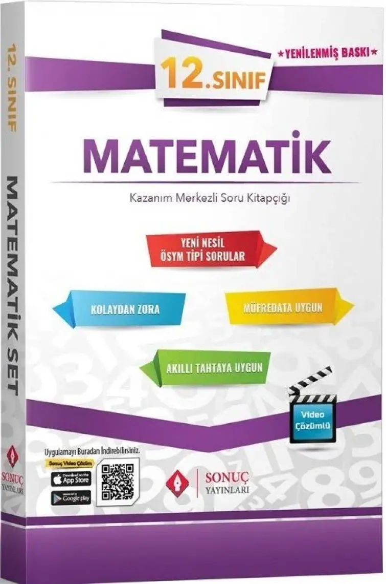 Sonuç Yayınları  12.Sınıf Matematik Modüler Set 2021-2022