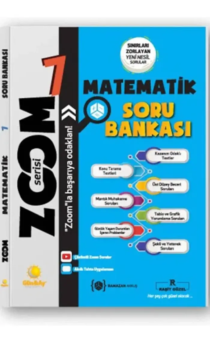 Günay Yayınları Gün&Ay Yayınları 7. Sınıf Zoom Matematik Soru Bankası