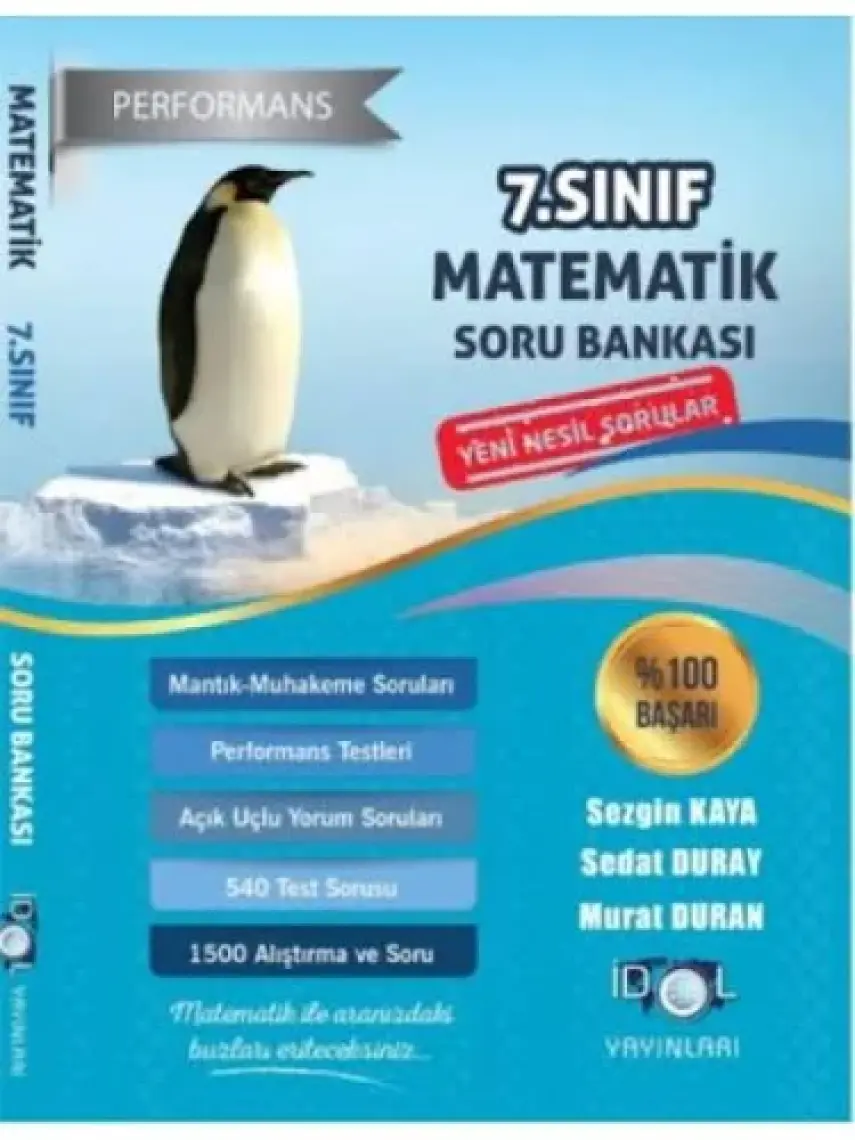 İdol Yayınları 7. Sınıf Performans Etkinlikli Matematik Soru Bankası