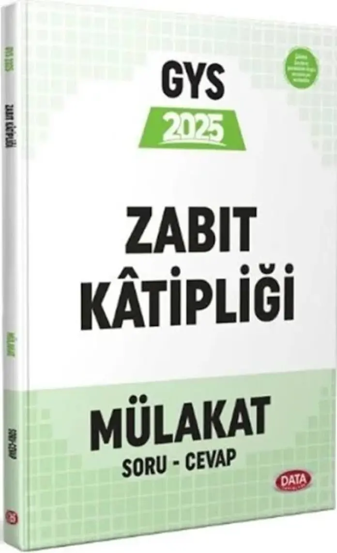 Data Zabıt Katipliği Mülakat Sınavına Hazırlık Kitabı
