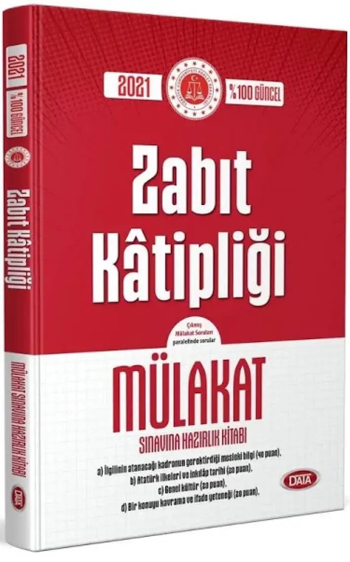 Data Zabıt Katipliği Mülakat Sınavına Hazırlık Kitabı