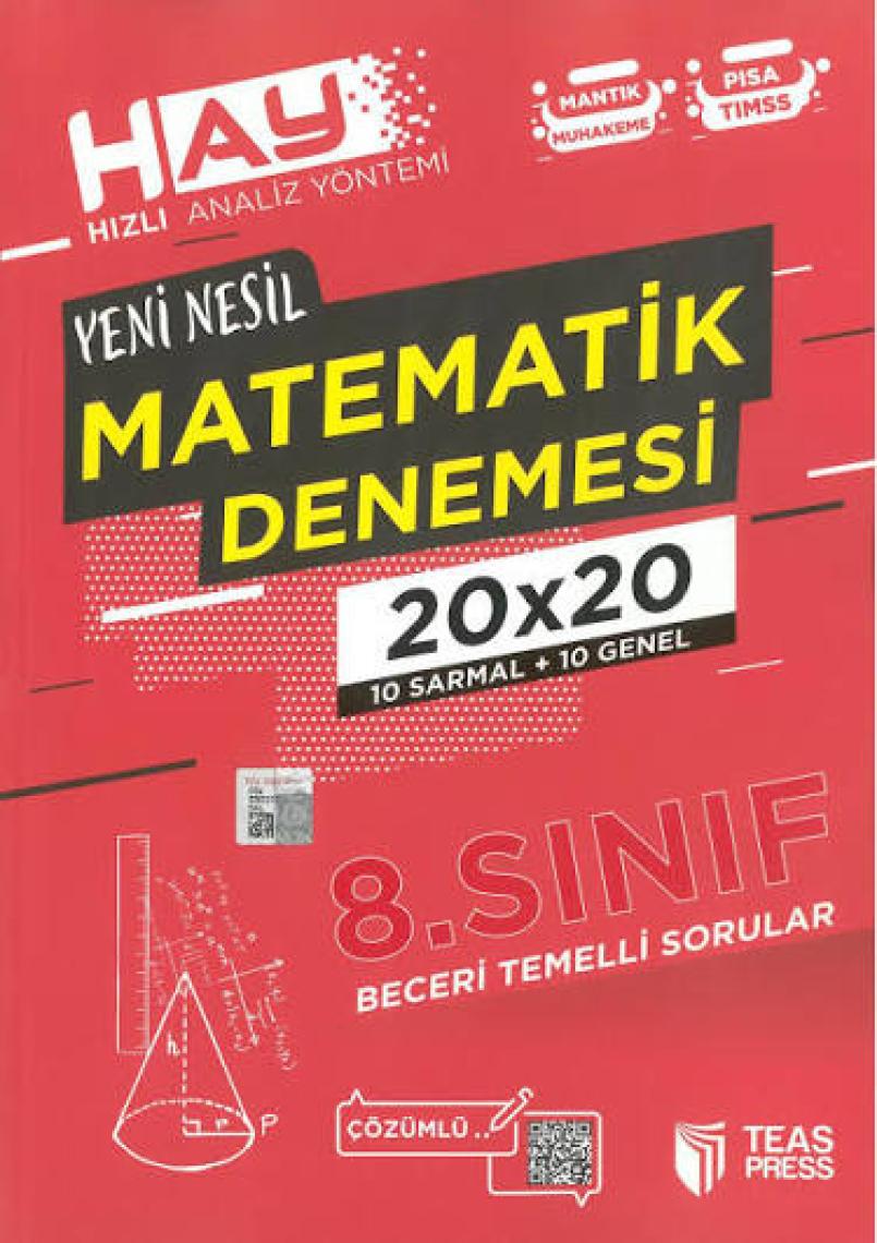 Teas Press 8. Sınıf Yeni Nesil Matematik Denemesi 20 Adet