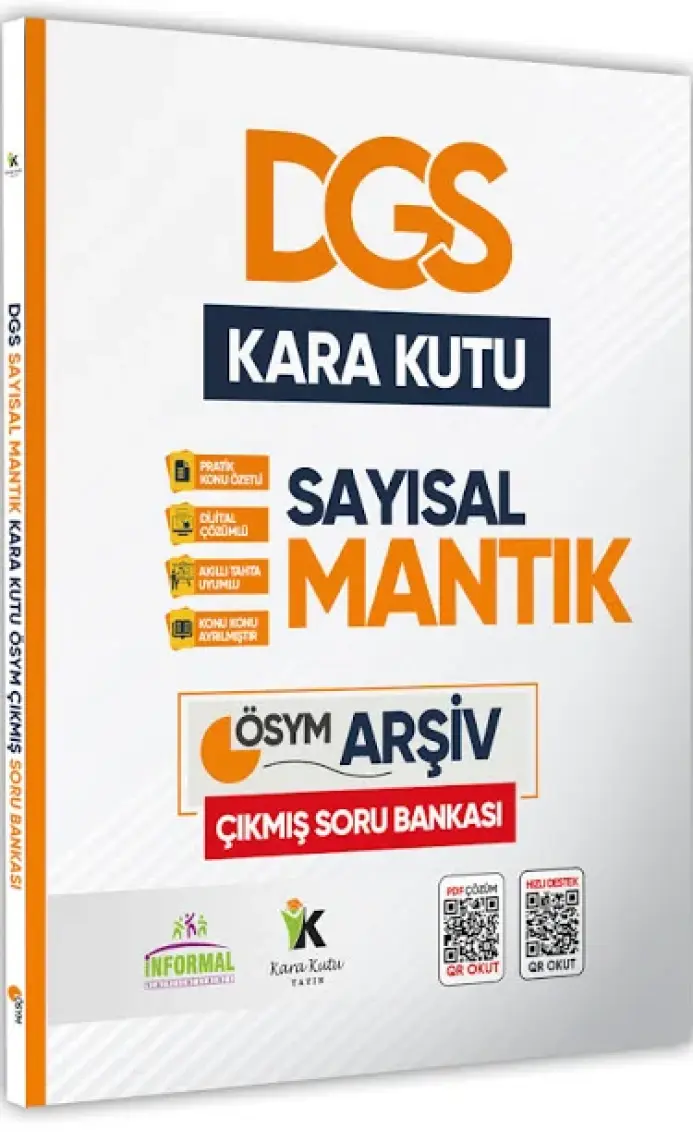 Dgs Sayısal Mantığın Kara Kutusu Konu Özetli Dijital Çözümlü Soru Bankası