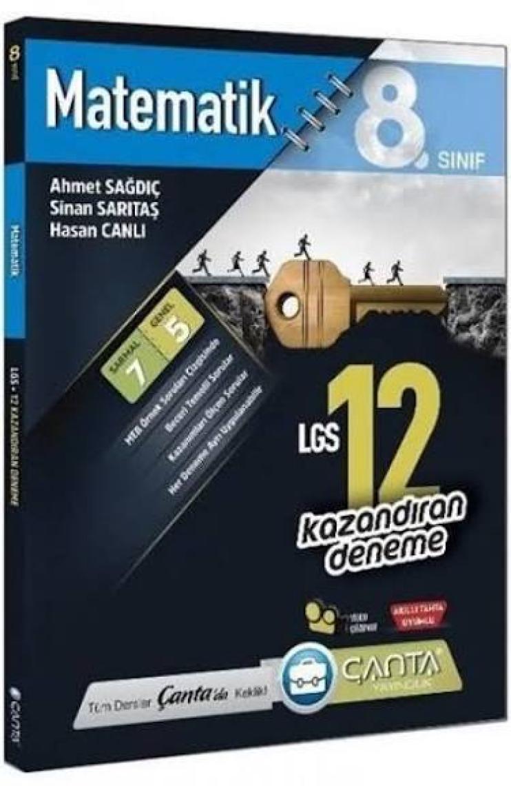 Çanta Yayınları 8.Sınıf LGS Matematik 12 Deneme Sınavı