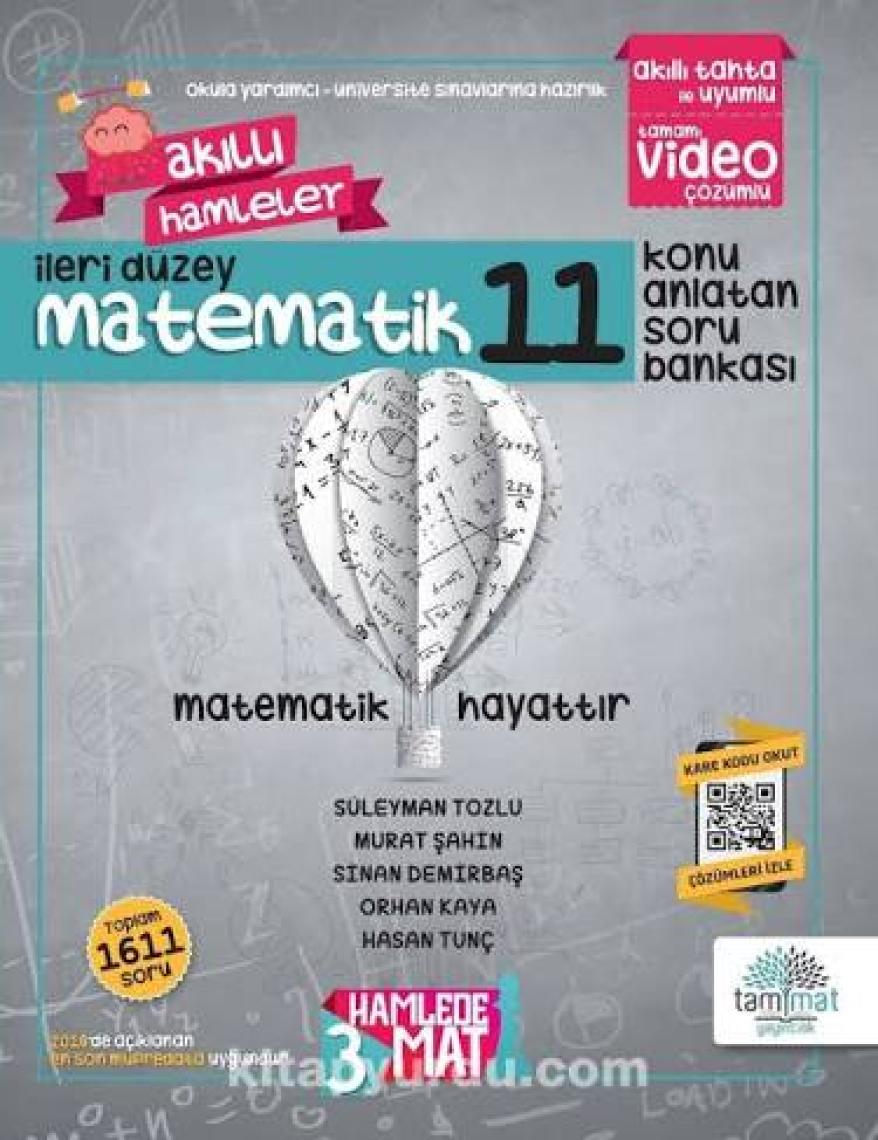 Tammat Yayıncılık 3 Hamlade Mat 11.Sınıf Matematik Konu Anlatan Soru Bankası