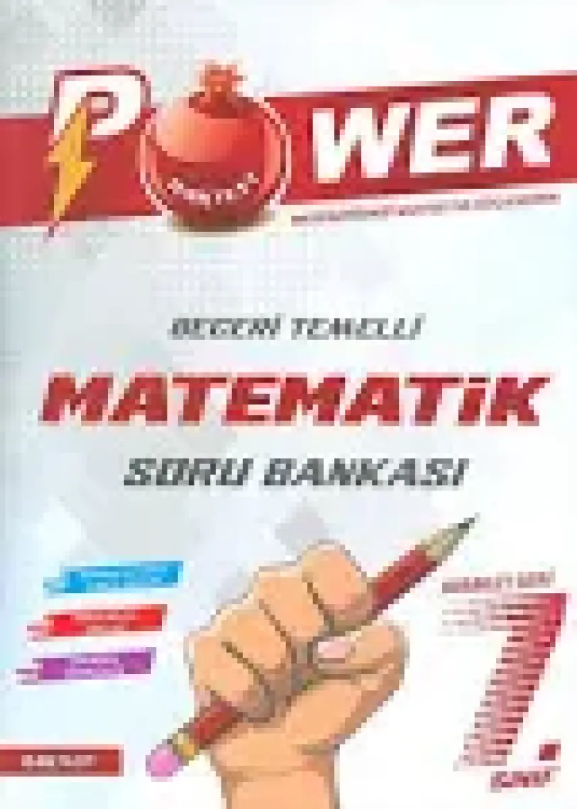 Nartest Yayınevi 7. Sınıf Kırmızı Power Matematik Soru Bankası