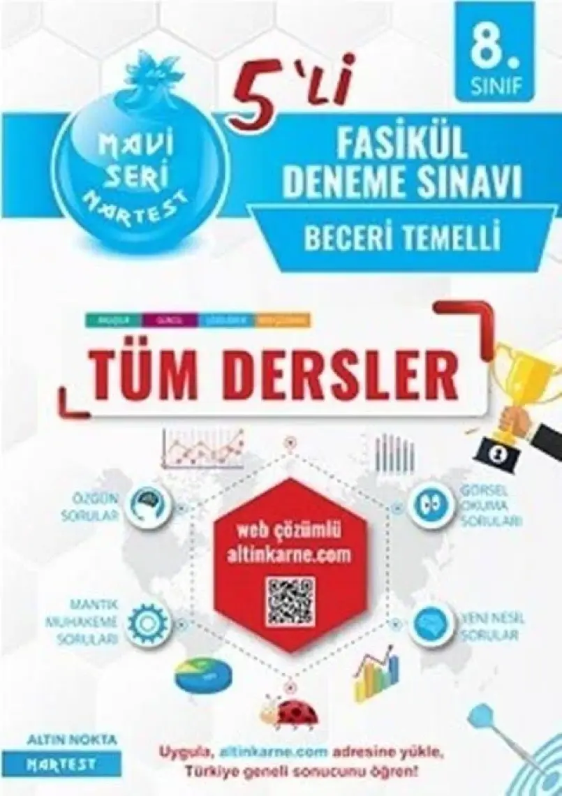 Nartest Yayınevi 7. Sınıf Kırmızı Power Matematik Soru Bankası
