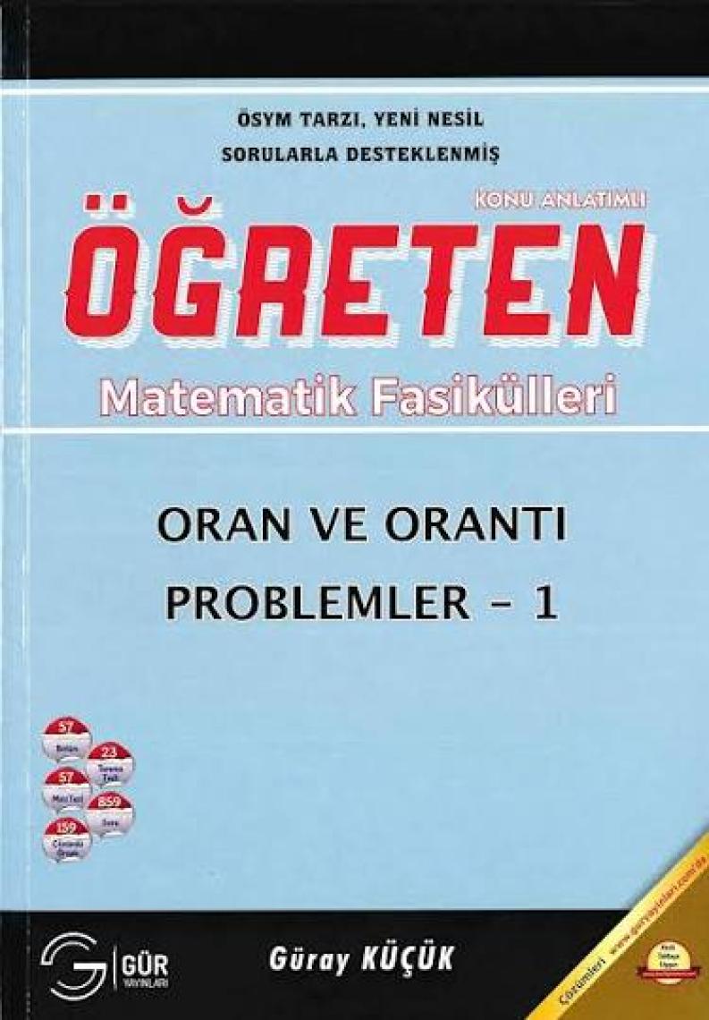 Gür Yayınları Öğreten Matematik Fasikülleri Oran Ve Orantı Problemler