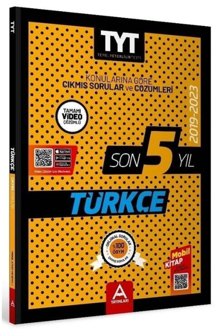 Yks Tyt Türkçe Son 5 Yıl Çıkmış Sorular 2019-2023