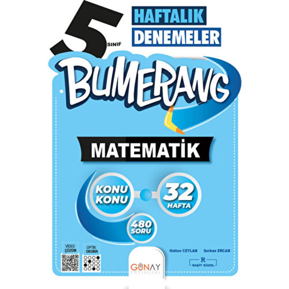 Günay Yayınları  5. Sınıf Matematik Bumerang Haftalık Denemeler