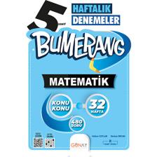Günay Yayınları  5. Sınıf Matematik Bumerang Haftalık Denemeler