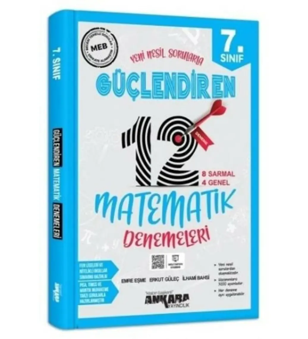 Ankara Yayıncılık 7.Sınıf Güçlendiren Matematik 12 Deneme Sınavı