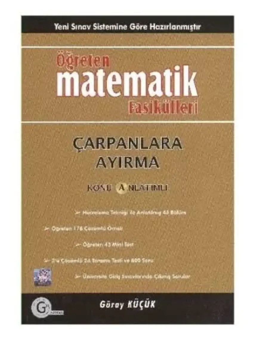 Gür Yayınları Öğreten Matematik Fasikülleri Çarpanlara Ayırma