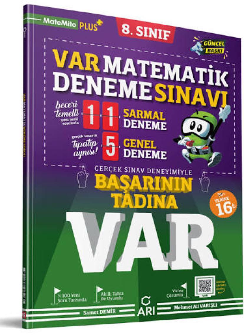 Arı Yayıncılık 8.Sınıf Matematik Deneme