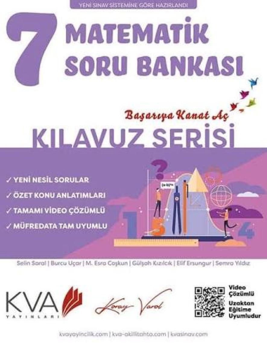 Koray Varol Akademi 7.Sınıf Kılavuz Serisi Matematik Soru Bankası