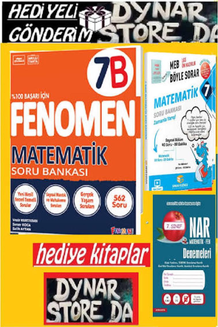 Gama Yayınları Fenomen 7. Sınıf Matematik Soru Bankası(B)