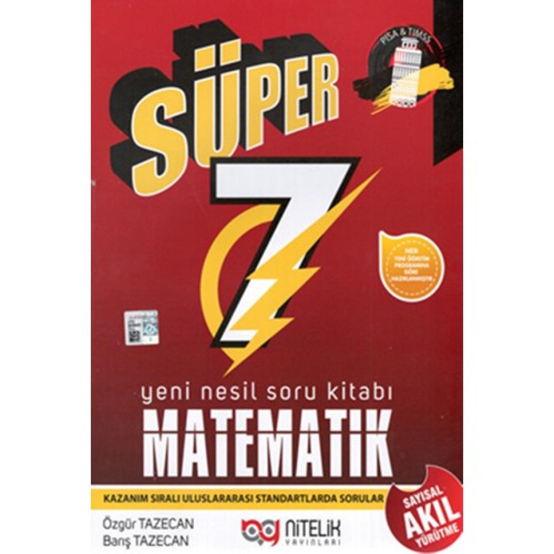 Nitelik Yayınları 7. Sınıf Süper Yeni Nesil Matematik Soru Kitabı