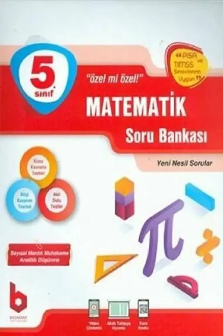 Basamak Yayınları 5.sınıf Matematik Soru Bankası Video Çözümlü