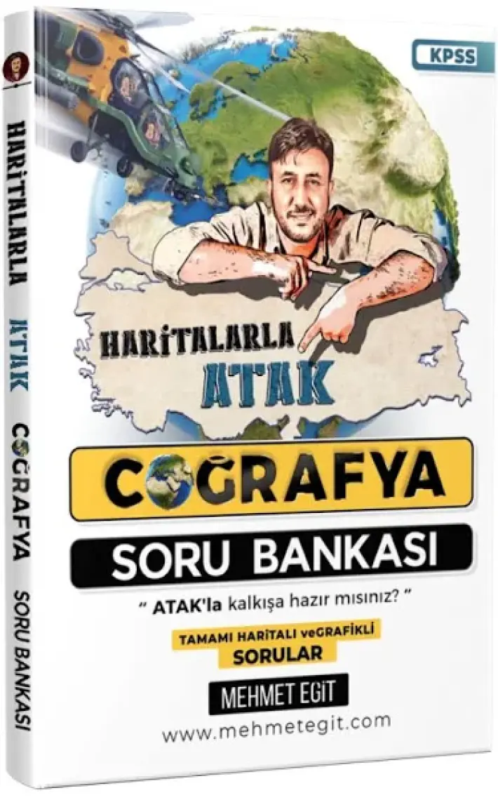 Meb-ags Kpss Haritalarla Atak Coğrafya Soru Bankası Mehmet Eğit