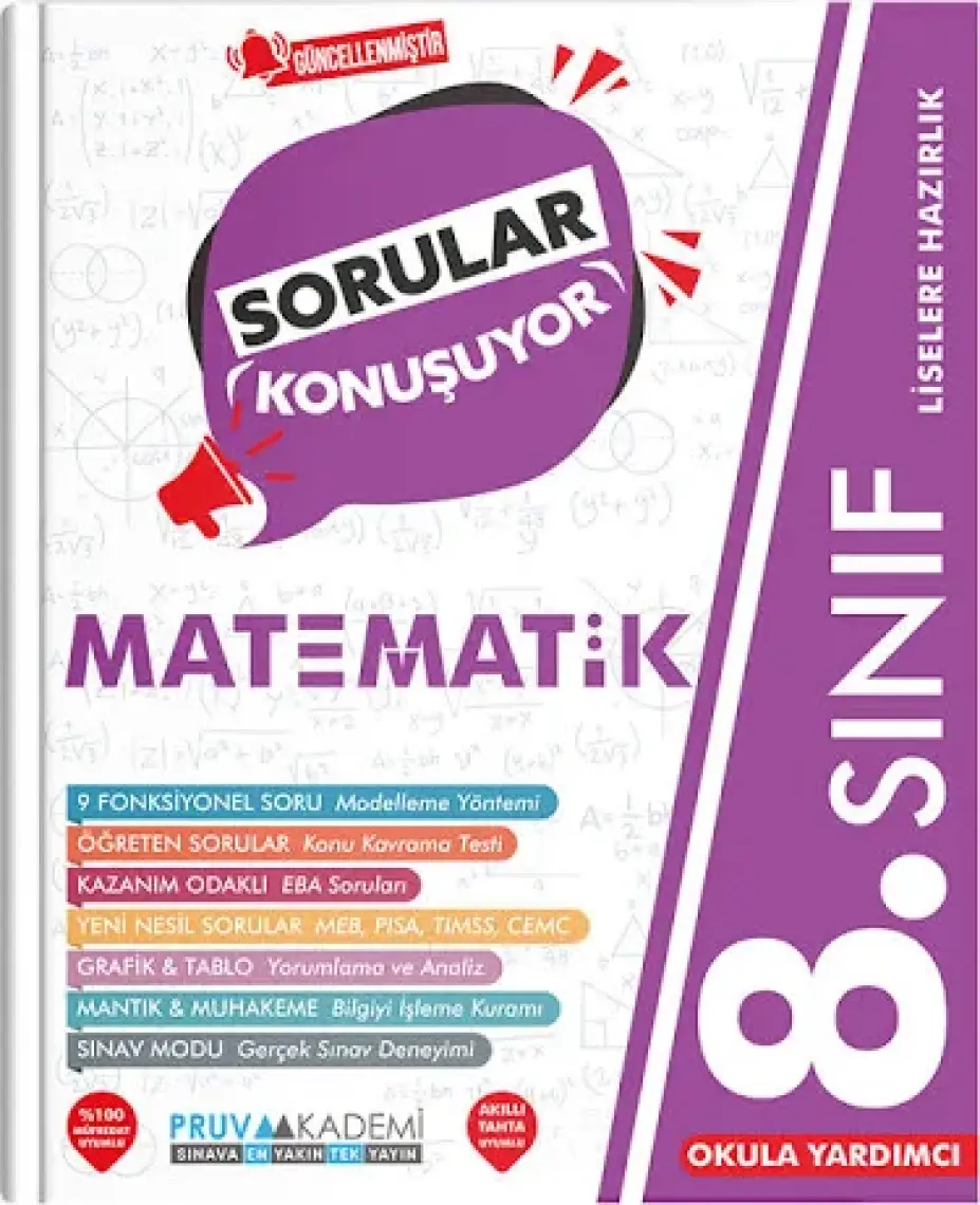 Pruva Akademi 8.Sınıf Matematik Soru Bankası