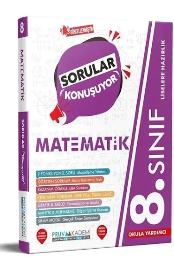 Pruva Akademi 8.Sınıf Matematik Soru Bankası