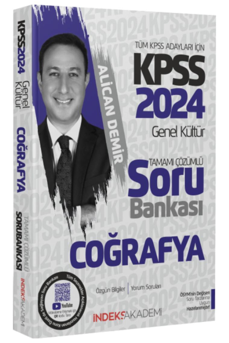 Süper Fiyat - Indeks Akademi 2024 Kpss Coğrafya Soru Bankası Çözümlü - Alican Demir Indeks Akademi Y