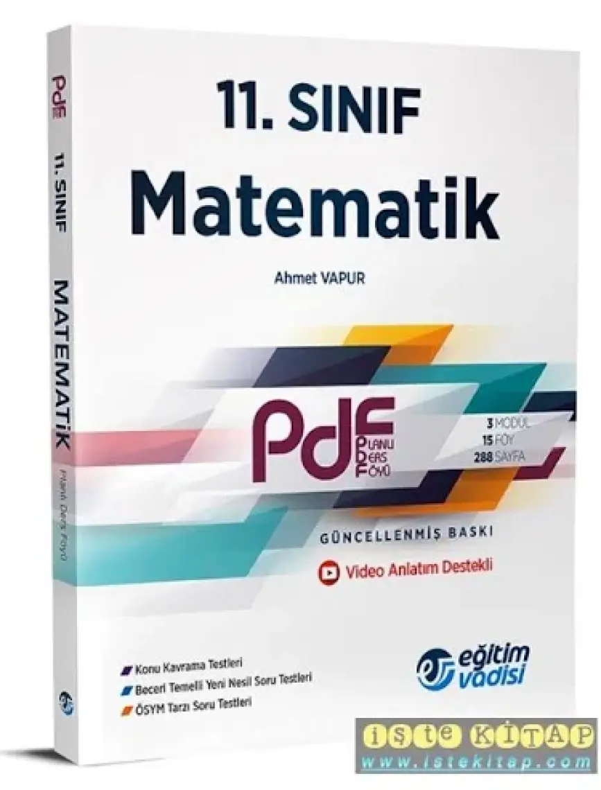 Eğitim Vadisi Yayınları 11.Sınıf PDF Matematik Video Anlatım Destekli