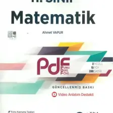 Eğitim Vadisi Yayınları 11.Sınıf PDF Matematik Video Anlatım Destekli