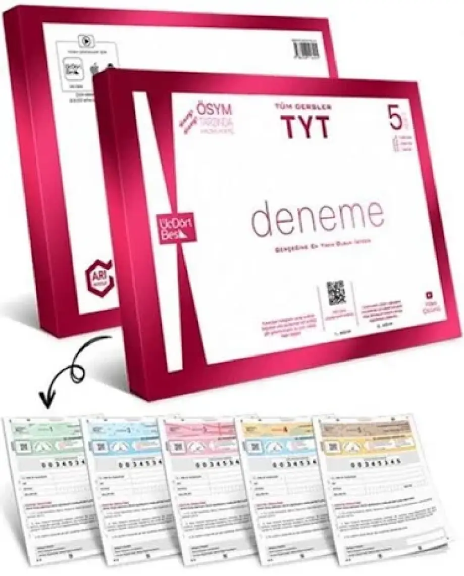 2025 Üçdörtbeş Tyt 6'lı Genel Deneme 2025 Model Yeni Baskı 345 3-4-5 Üç Dört Beş 493931