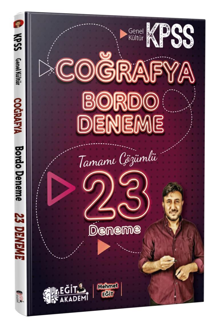 Kpss Coğrafya Tamamı Çözümlü 23 Bordo Deneme Sınavı Mehmet Eğit