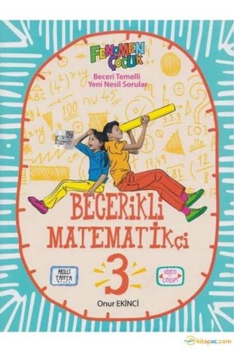 Fenomen Çocuk 2024 3. Sınıf Becerikli Matematikçi (B) Yeni Nesil Soru Bankası