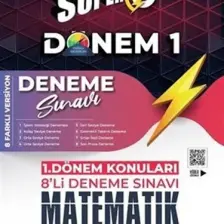 Nitelik 8.sınıf 1.dönem Süper Matematik 8'li Deneme Sınavı