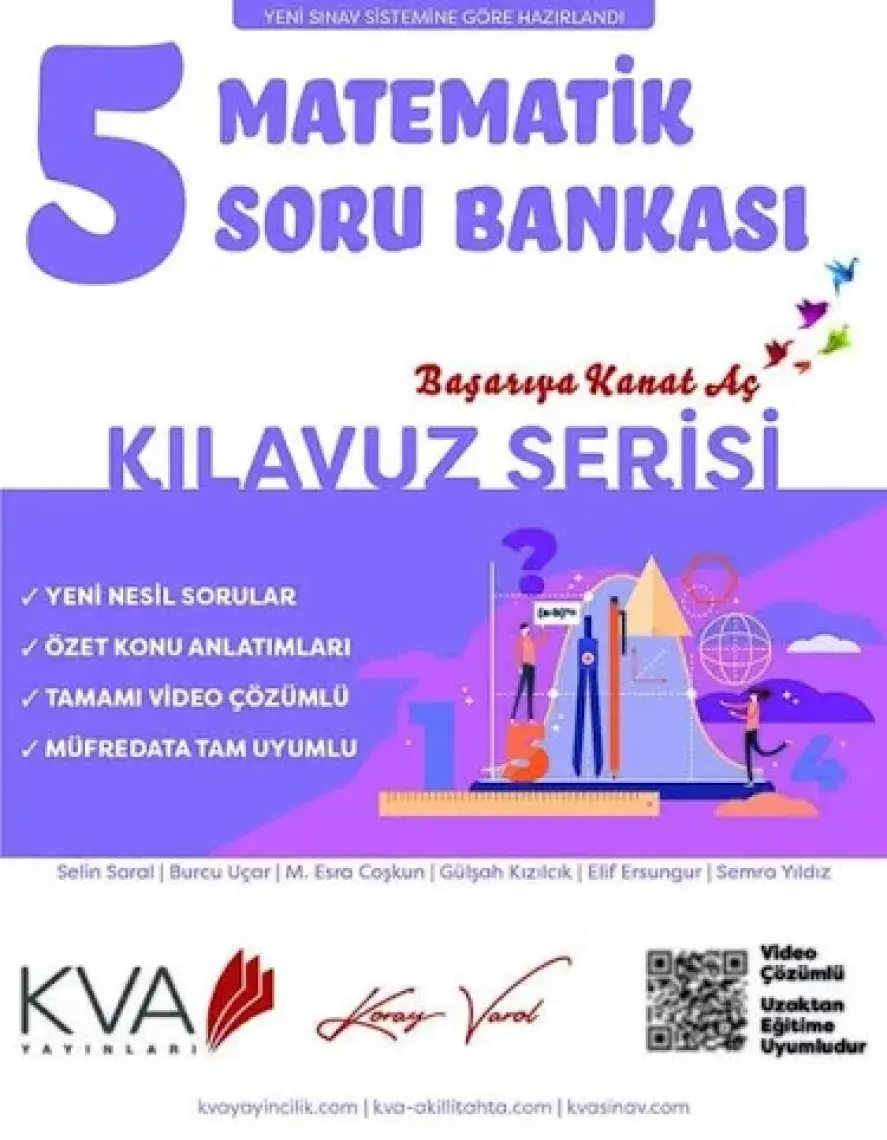 Koray Varol Akademi  Kılavuz Serisi 5.Sınıf Matematik Soru Bankası