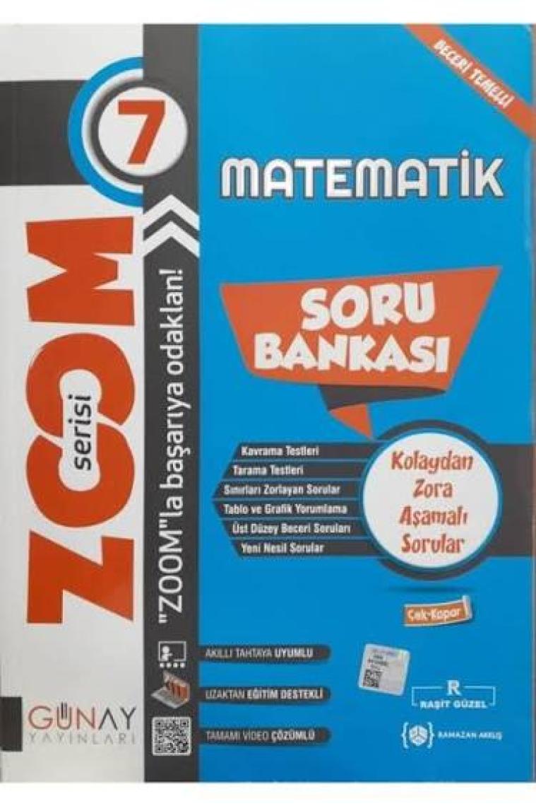 Günay Yayınları 7.Sınıf Zoom Serisi Matematik Soru Bankası