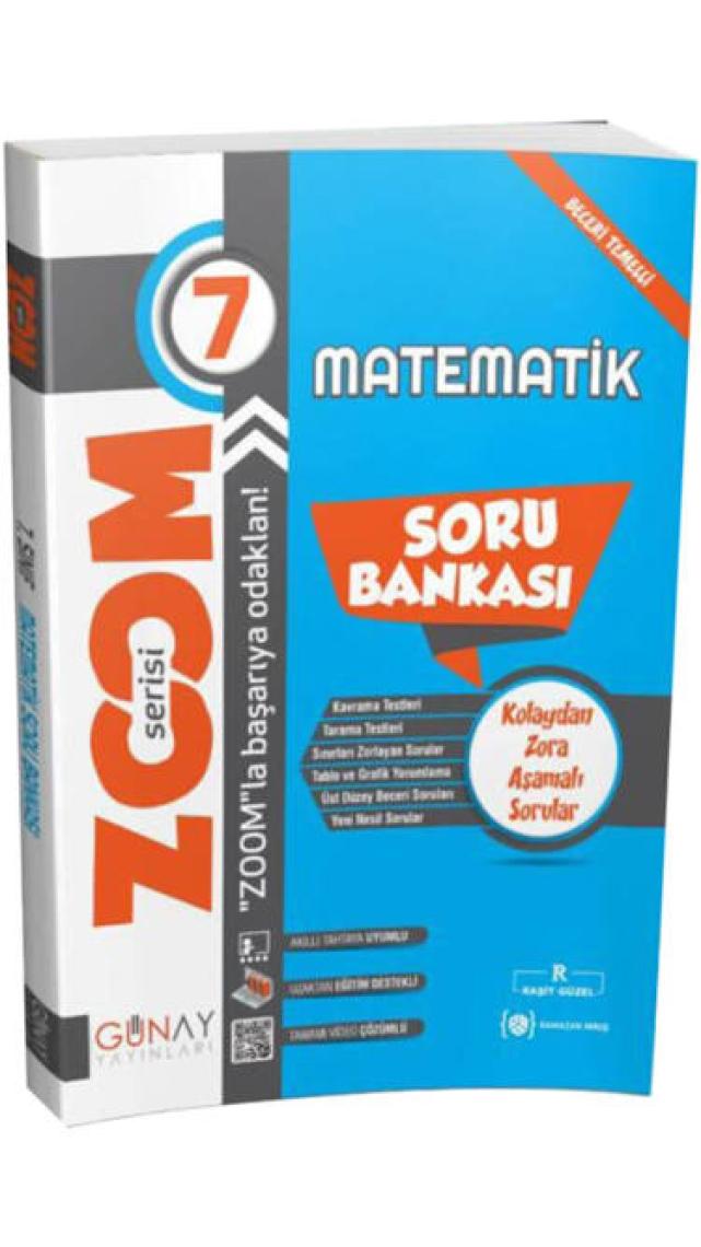 Günay Yayınları 7.Sınıf Zoom Serisi Matematik Soru Bankası