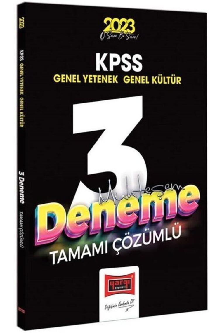 2023 Kpss Genel Kültür Genel Yetenek Tamamı Çözümlü Muhteşem 3 Deneme Sınavı