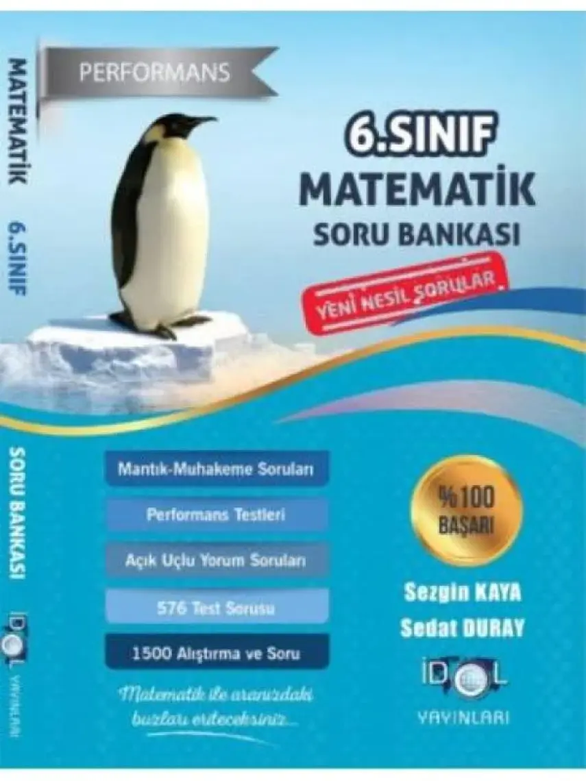 İdol Yayınları 6. Sınıf Performans Etkinlikli Matematik Soru Bankası