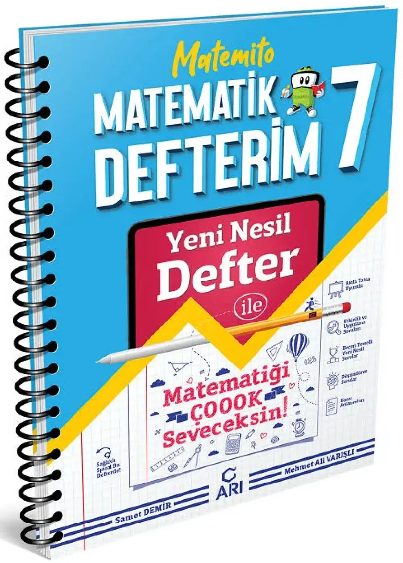 Arı Yayıncılık 	7. Sınıf Matemito Matematik Defterim