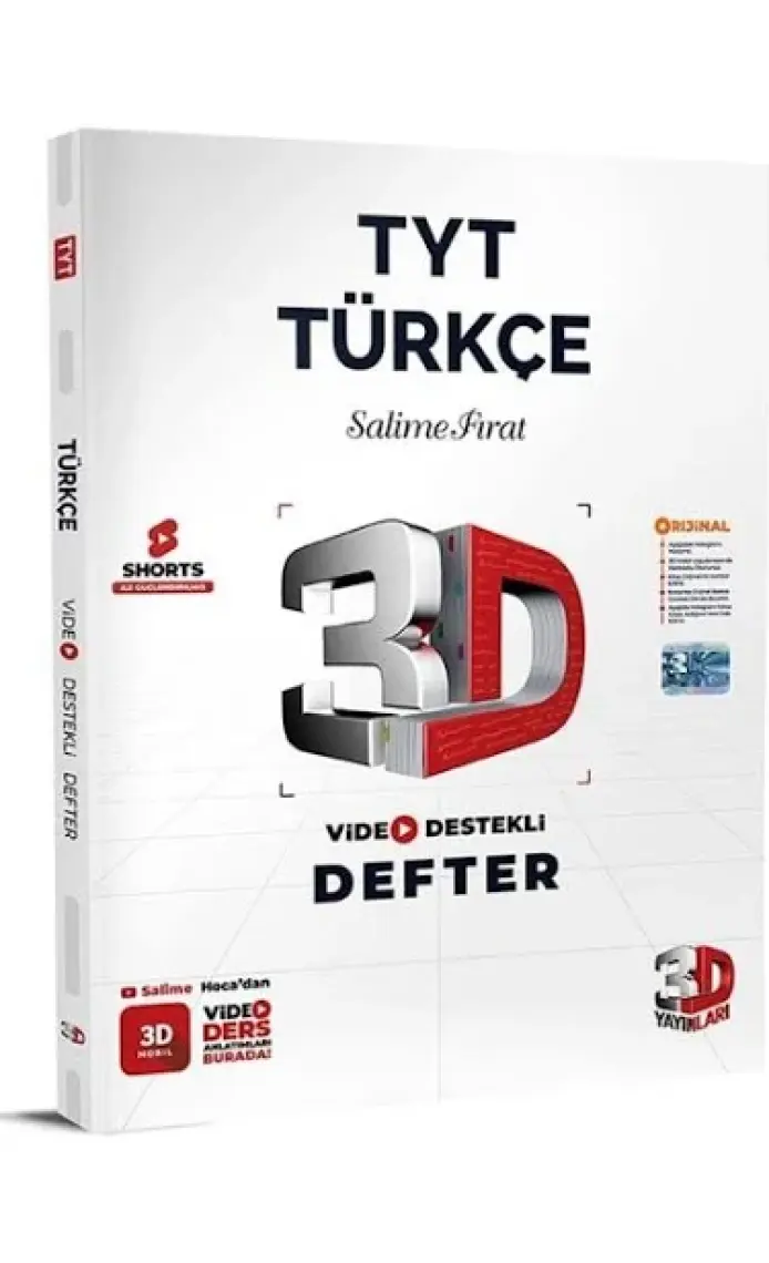 Tyt Türkçe Video Destekli Defter