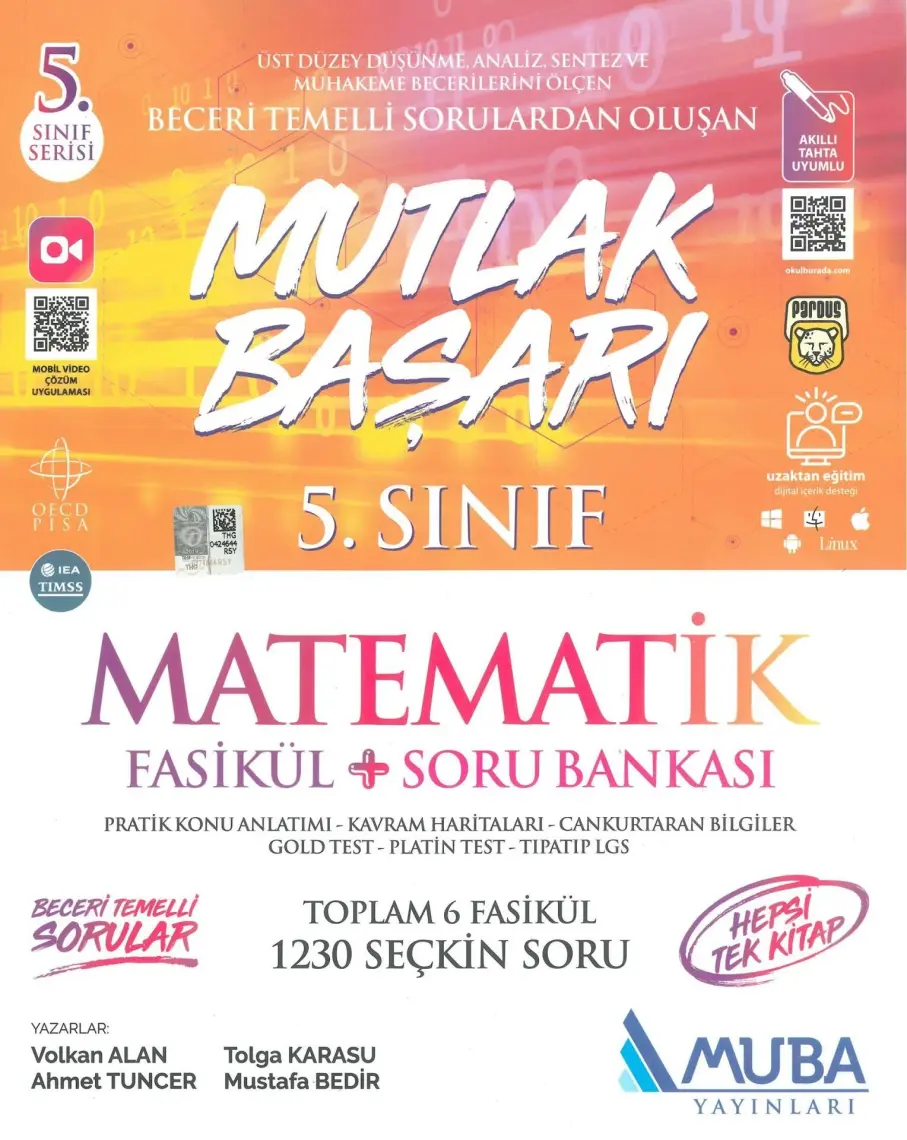 Muba Yayınları Mutlak Başarı 5. Sınıf Matematik Fasikül - Soru Bankası