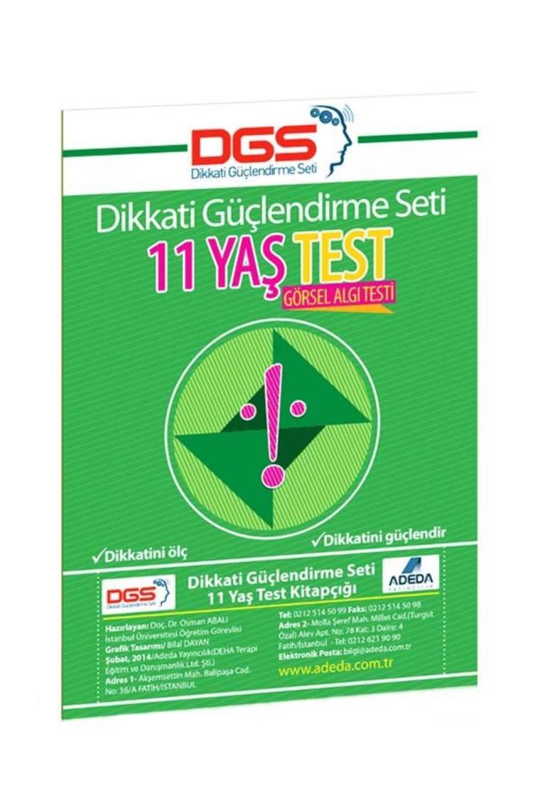 Adeda Yayıncılık Dikkat Güçlendirme Seti Görsel Algı Testi ( 11 Yaş) - Osman Abalı