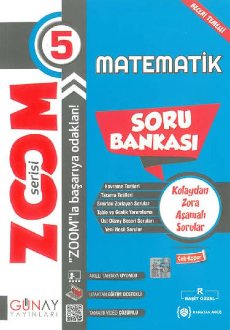Günay Yayınları 5.Sınıf Zoom Matematik Soru Bankası