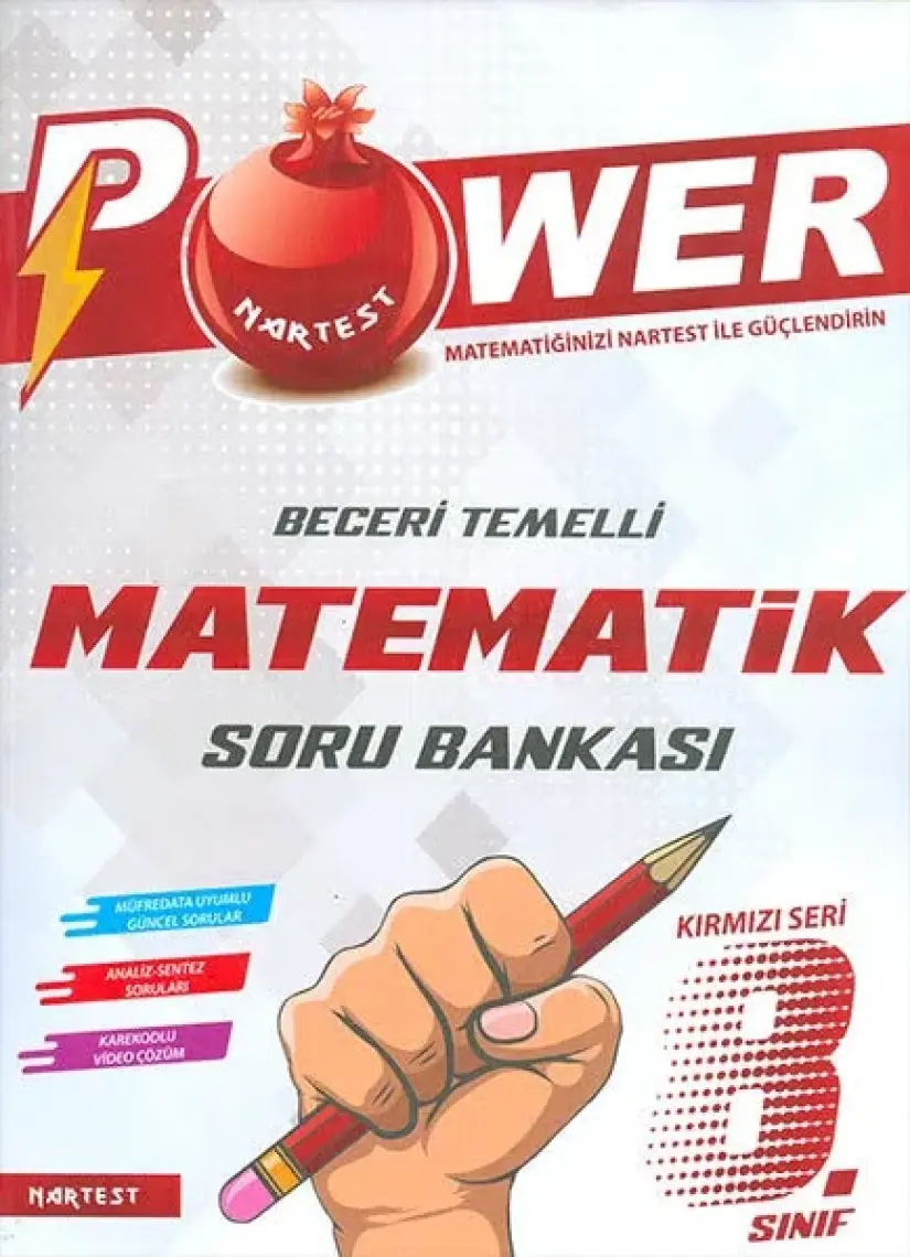 Nartest Yayınevi 8. Sınıf Power Up Matematik Soru Bankası